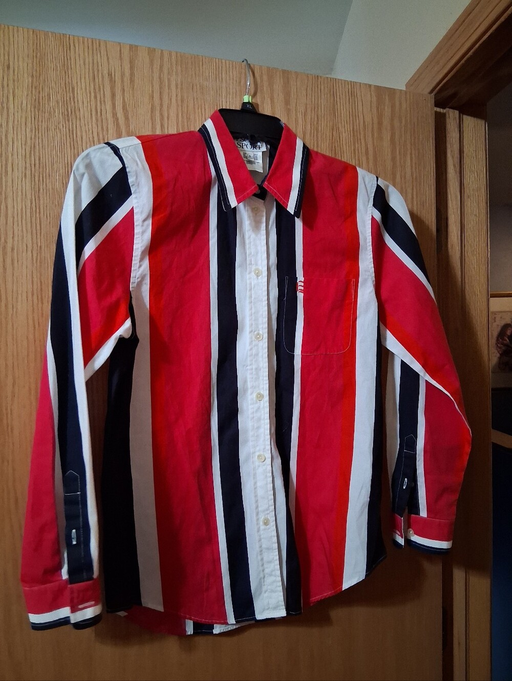 women's vintage ESCADA SPORT long sleeve button down shirt , Small